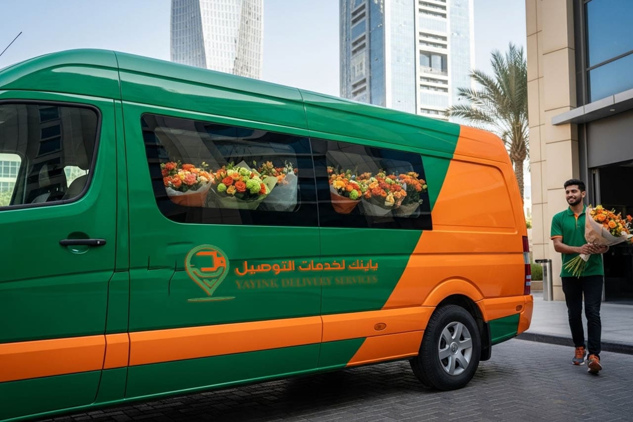 خدمة توصيل الزهور في الإمارات | شركة ياينك لخدمات التوصيل